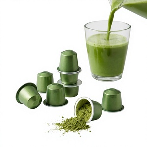 Capsules de matcha en marque privée compatibles avec les machines Nespresso, portion individuelle, support d'emballage personnalisé avec logo, vente en gros - Product Image 1