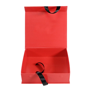 Cajas de Regalo Reutilizables de Lujo con Diseño Personalizado, Cierre Magnético Rojo y Listón, Estilo Brasileño - Product Image 5