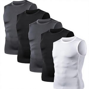 เสื้อกล้ามรัดรูปสีน้ำเงินเรืองแสงสไตล์นีออน ยี่ห้อ INDUSTRY ผ้าริบ ระบายอากาศดี คอกลม โลโก้ด้านหน้า ผลิตจากโพลีเอสเตอร์ 88% - Product Image 3