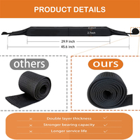 Support de planche de surf en polyester souple pour voiture, SUV, camion, coussin de toit universel antidérapant pour kayaks, planches de surf, SUP