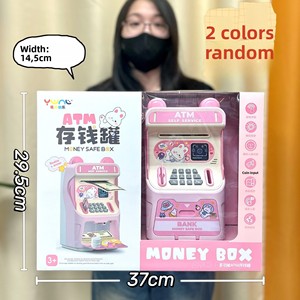 Tirelire Jouet Ours de Dessin Animé pour Enfants, Distributeur Automatique de Billets, Alimentée par Piles, Design Graffiti Tendance, Coffret Cadeau Économie d'Argent 0-3 ans - Product Image 2