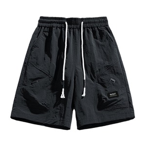 Pantalones Cortos Cargo de Secado Rápido para Hombre, Estilo Urbano Americano, para Verano y Actividades al Aire Libre, con Bolsillos - Product Image 1