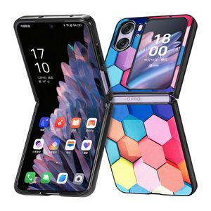 <span class=keywords><strong>2022</strong></span> el más <span class=keywords><strong>nuevo</strong></span> impreso colorido suave TPU de cuero duro PC plegable del teléfono móvil caso para OPPO encuentra N2 Flip Fold4 3 - Product Image 1
