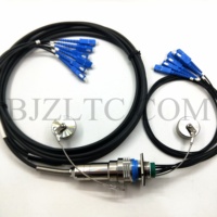 ZLTC ARINC 801 D38999 seri Fiber Optic 15 #6Cores penghubung kabel optik Rakitan