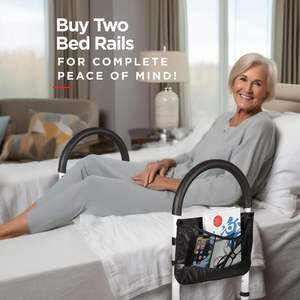 Железный каркас, складной портативный Боковой бампер для кровати, перила для больницы, вспомогательные Боковые направляющие для кровати - Product Image 5