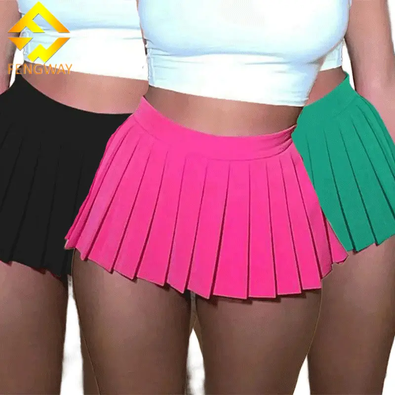 Fengway 2024 vente chaude décontracté tennis skort vêtements en gros femmes été Sexy Mini jupe plissée