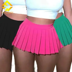 Fengway 2024 Hot Selling Casual tennis skort Wholesale Clothing Women Summer Sexy Mini Pleated Skirt
