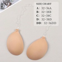 Coussinets de soutien-gorge push-up invisibles pour robe de mariée, cache-tétons respirants, résistants à la transpiration, antidérapants, pour col halter
