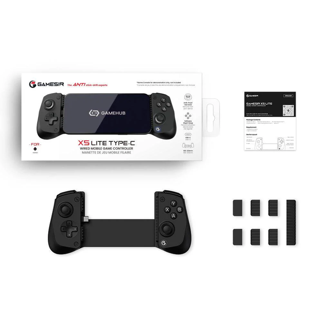 Brand New X5 Lite Type-C Anti-drift Mobile Gaming Controller Mobile Wired Joysticks Turbo Mode  for Phone Support Mobile Android