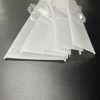 Diffuseur linéaire LED industriel Bming, en PC/PMMA, finition brillante, design moderne, éclairage intérieur, lampe décorative