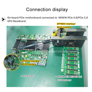 Placa Base Miwin Personalizada de 11 Ranuras PCIE 4.0 X16 para <span class=keywords><strong>GPU</strong></span>, 22 8654 X8 OEM ODM PCIE 4.0 X16 para Servidor - Product Image 6