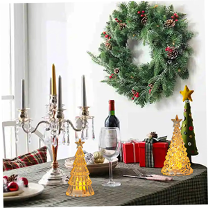 Wholesale Colorful Glowing Desktop Electronic Plastic Luminous Christmas <b>Tree</b> Night <b>Light</b> Xmas Ornament LED Lamps - Product Image 2