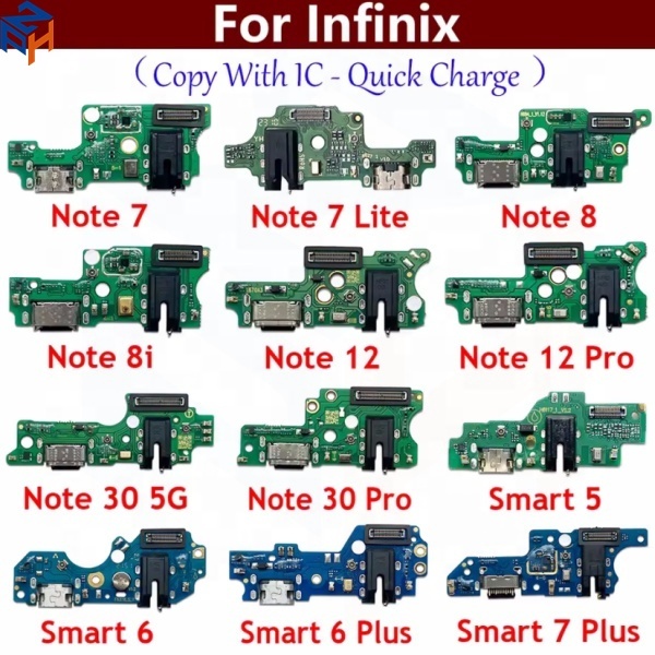 USB Charge Port Dock Connector Charging Board Flex Cable for Infinix Note 7 8 8i 12 30 Pro 5G Smart 5 6 7 Plus Zero 8 X Pro Neo