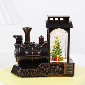 Décorations de Noël : boules de cristal, <span class=keywords><strong>train</strong></span> de Noël, lanternes flocons de neige, décorations de table de Noël, cadeaux de Noël créatifs - Product Image 1