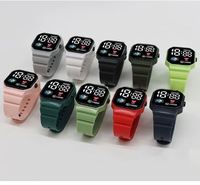 Jam Tangan Digital Elektronik LED Silikon Murah Grosir untuk Anak Pelajar Jam Tangan Olahraga