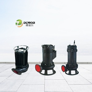 Pompe de drainage des eaux usées QWB à haute capacité de coupe, série personnalisée, 30 CV, 22 kW, en fonte/acier inoxydable 304, pour boues et eaux sales - Product Image 2