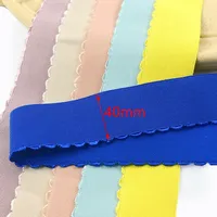 EB218 Bande élastique en polyester de 40 mm pour vêtements, sangle extensible pour couture DIY, ruban élastique pour sous-vêtements, fournitures