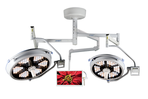 700 500 LED Hospital Operating Room Lâmpada Dual Braços Luz Cirúrgica para Veterinária e Cirurgias com Câmera Externa - Product Image 4