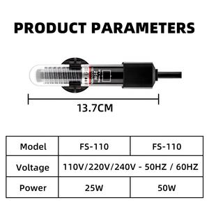 Freesea Vente en gros FS-110 25W Fish Tank Submersible Chauffage 110V 120V 240V V <span class=keywords><strong>Aquarium</strong></span> Chauffage pour <span class=keywords><strong>Aquarium</strong></span> d'eau douce - Product Image 6
