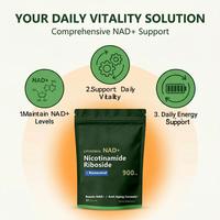 Capsules de Nicotinamide Riboside Trans-Resvératrol Liposomal NAD+ Booster Énergie Cellulaire Anti-Âge 900mg Aliment Complémentaire pour Adultes