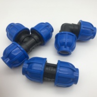 Raccords de tuyauterie PE sans soudure, épaissis, à joint réglable, connecteur rapide, pour tuyau d'eau 20mm, raccord en T 25mm, coude 1.0 pouce, robinet à bille 1/2 pouce