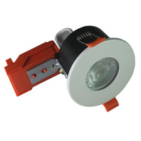 Plafonnier encastré à LED à ouverture ventilée, homologué pour les feux, avec cadre interchangeable