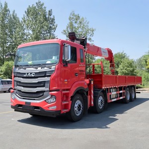 Fournisseur d'usine JAC Grue à flèche télescopique montée sur camion 14 tonnes 16 tonnes Grue de camion de fret 8x4 à vendre - Product Image 2
