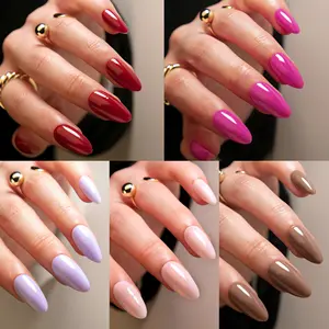 Wholesale Of Adult Women Wearing False Nail Patches And Manicure Stickers