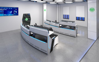 Consola de Monitoreo de Seguridad JCCX-5, Mueble Comercial Personalizado, Escritorio para Centro de Comando, Ecológico