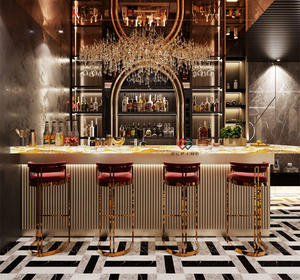 Fancy Led Lighted Nightclub Cocktail <strong>Pub</strong> <strong>bar</strong> Counter With RGB Led Lighting - Product Image 4