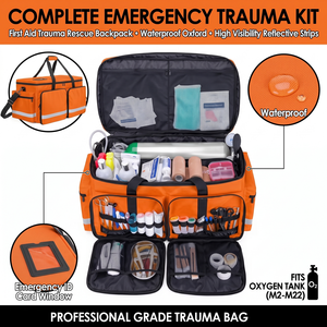 Sac à dos de premiers secours imperméable en Oxford, grande capacité, trousse de secours d'urgence - Product Image 6