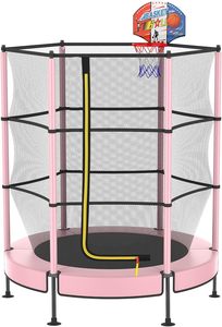 Trampoline de saut 55 pouces Trampoline pour enfants avec filet de sécurité - Product Image 2