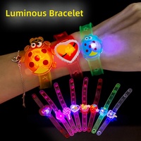 Bracelet lumineux LED créatif, montre-bracelet clignotante, cadeau pour enfant, bracelets LED lumineux, bracelets lumineux animaux de dessin animé
