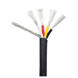 32AWG fio blindado 2/3/4 núcleos de PVC canal isolado alto-falante de áudio linha de fones de ouvido cabo de cobre UL2547