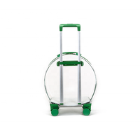 Chien Chariot Sac À Dos Portable Extérieur Chat Chien Sac de Transport De Voyage Roues Valise pour Animal De Compagnie Voyage Boîtier Transparent