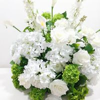 Boule de fleurs artificielles en rose, ornement de mariage, centre de table floral artificiel pour hôtel, anniversaire et conférence