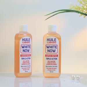 Minyak Pemutih Super Cepat Triple Action Oil Whitening L'huile Super Clarifiante WHITE NOW Concentrés De Carotte Et - Product Image 5
