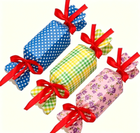 Boîtes cadeaux en papier en forme de bonbons avec ruban, boîtes à dragées vides pour mariage, anniversaire, Noël, emballage de friandises