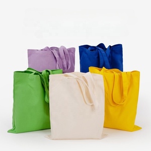 กระเป๋าช้อปปิ้งผ้าโพลีเอสเตอร์-คอตตอนสีสันสดใสแบบขายส่ง เป็นมิตรกับสิ่งแวดล้อม รับสั่งทำพิมพ์ลายโฆษณาด้วยความร้อน - Product Image 1