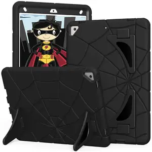 タブレットプロテクターカバーケースホルダー付きスパイダーデザインタブレットケースiPad7th 2019/8th 2020/9th 202110.2 inch