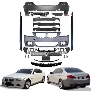 F10 M tech MT stil BMW için gövde kiti 5 serisi 520i 525i 530i 535i F10 F18 ön arka araba tamponları yan etekler M spor bodykit