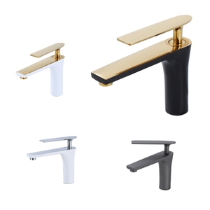 Grifo Mezclador <span class=keywords><strong>de</strong></span> Lujo para Lavabo, Grifo <span class=keywords><strong>de</strong></span> Latón para Agua Fría y Caliente - Product Image 1