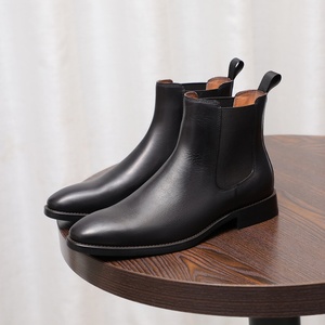 Botas de Trabajo para Hombre, Estilo Británico Casual de Negocios, Punta Puntiaguda Vintage, Hechas a Mano, de Alta Calidad, Talla 46 - Product Image 3