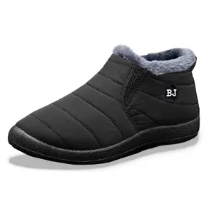 Winter warm ankle boots with fur warm indoor fur slipper boots for winter ankle snow boots for men