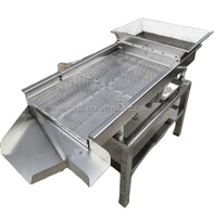 Tamis vibrant linéaire en acier inoxydable pour l'industrie agroalimentaire, diamètre 1200 mm, capacité 40 kg, pour résine/compost, avec double moteur