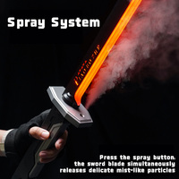 Épée Lumineuse et Fumigène Sparkblade pour Enfants, Réplique Sûre d'Arme de Jeu de Rôle Colorée avec Effet de Brume et Lumière
