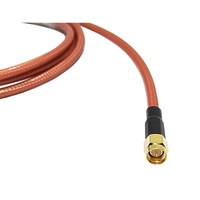 Câble coaxial RF SMA mâle vers SMA femelle traversant le panneau, assemblage RG400, fil coaxial semi-rigide, faible VSWR, signal stable haute fréquence