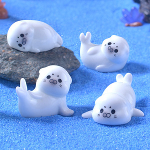 Nuevo Adorno de Resina para Acuario: Micro Paisaje de León Marino Pequeño y Lindo, Decoración DIY para Peceras y Acuarios - Product Image 1