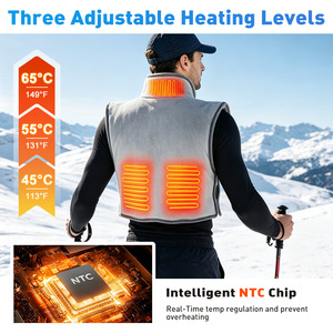 <b>Heated</b> Vest <b>USB</b> Rechargeable 3 Heating Levels Electric Warm <b>Gilet</b> for Outdoor Winter Wear - Product Image 2