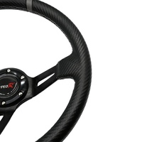 Volant universel de course en PVC, 14 pouces, 350mm, support 80mm, volant pour sport, drift en profondeur